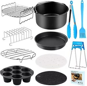 12tlg Friteuse Zubehör Set Heißluftfritteuse Backform Heißluftofen Backzubehör - Bild 1 von 6