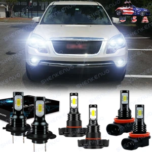 6X faros LED + bombillas antiniebla H&L para GMC Acadia 2007 2008 - 2011 2012 - Imagen 1 de 12