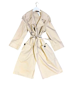Size 1 (8) | Bassike Split-seam Belted Trench Coat - Picture 1 of 8