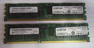 Micron MT36JSF1G72PZ-1G4M1HF 16GB 2x8GB PC3-10600 DDR3-1333MHz CL9 240P Memory - Picture 1 of 6