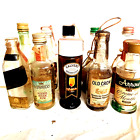 MINIATURE Bottle LOT of 10 TIPPO SMIRNOFF BACARDI CALVERT empty BOTTLE Jar Label