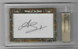 Adam Scott 2018 Leaf Heroes of the Game CUT AUTOGRAPH Masters Winner Golf