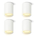 Ceiling Construction Dots LED Set of 4 TOBI-S White LED GU10 Interchangeable 3W Warm White 230V