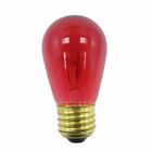 Norman Lamps 11S14-130V-TRx10 S14 Transparent Red Light Bulb, 11W (Pack of 10)