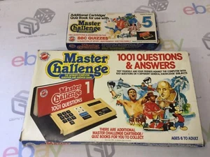 Vintage 1979 Peter Pan Master Challenge elektronisches Computer-Quiz-Spiel + extra - Bild 1 von 3