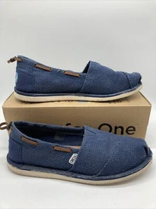 Toms Bimini Stitchout Navy Perforated Slip On Shoes Women’s Size 9.5 - Picture 1 of 8