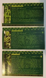 GI Joe Sigma 6 Snake Eyes Perfil Archivo Tarjeta Lote X 3 Diferentes g.i. G1 G2 G3 - Imagen 1 de 6