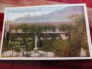 a Vintage 1900s UTAH postcard Mormon Tabernacle Sea Gull Monument Salt Lake City - Picture 1 of 5