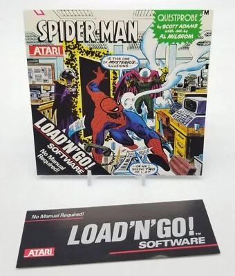 1986 Atari SPIDER-MAN Load 'N' Go Software Entertainment Series Questprobe Cover - Image 1 of 4