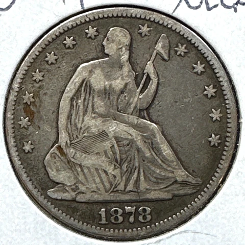 1878 50C Liberty Seated Half Dollar (74545) Cover