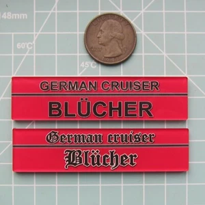 Modelo 1/700 1/350 placa de exhibición de plástico crucero alemán Blücher mn052 - Imagen 1 de 5