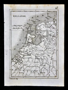 1835 Levasseur Map - Holland Belgium Utrecht Amsterdam Brussels Netherlands - Picture 1 of 1