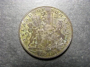 Sumatra (British East Indies) 1 Keping 1219 (1804) Copper Coin - Fair - Picture 1 of 3