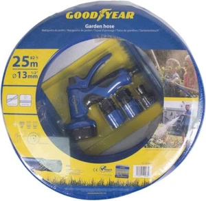 Tubo acqua irrigazione innaffiare acqua raccordi 1/2" 25mt GOODYEAR gy10039 - Picture 1 of 13
