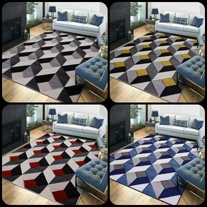 Traditional New Brand Modern Diamond Design Soft Thick W High Quality Rugs Mat* - Picture 1 of 27