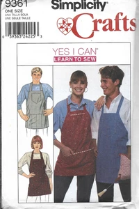 Simplicity Crafts Yes I Can Learn to Sew #9361-Everybody Apron - Picture 1 of 1