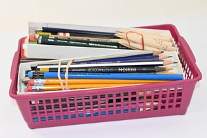 Vintage Artist Pencil LG Lot Prismacolor Design Dixon Faber castell Drawing Set - Picture 1 of 9