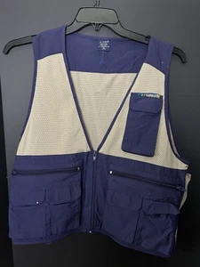 EX OFFICIO Vintage Men’s XL Fishing Vest Multi-Pocket Outdoor Travel Khaki - Picture 1 of 5