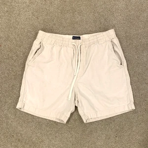 J.CREW FACTORY Herren beige Leinenmischung Dock Shorts Gr. M G4647 (2017) 6" Schrittlänge - Bild 1 von 6