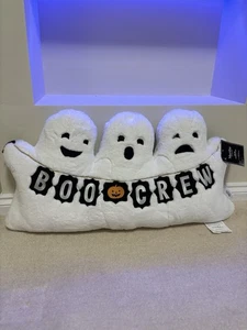 Martha Stewart White Boo Crew Trio of Ghosts Halloween Cushion TK Maxx 👻 BNWT - Picture 1 of 1