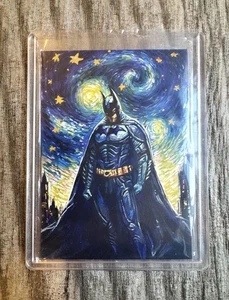 2025 SUPERHERO STUDIO BATMAN STARRY NIGHT SKETCH DANIEL ARTIST AUTOGRAPH 1/1 - Picture 1 of 2