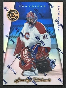Espejo Jocelyn Thibault 1997-98 certificado Pinnacle azul #26 Montreal Canadiens - Imagen 1 de 2