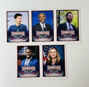 2024 Decision Trump Powell Montague Obama Altman 5 Base Card Lot - Picture 1 of 2