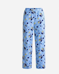 Women’s Bluey Pajama Pants – Size XL (16/18) – Light Blue Cartoon Sleepwear - Picture 1 of 5