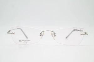 Vintage Brille Cosmopolitan by ALPINA Minneapolis Silber Rot Randlos eyeglasses - Picture 1 of 6