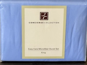Concierge Collection Microfibra KING EVET Set Periwinkle Blue - NUEVO - Imagen 1 de 5