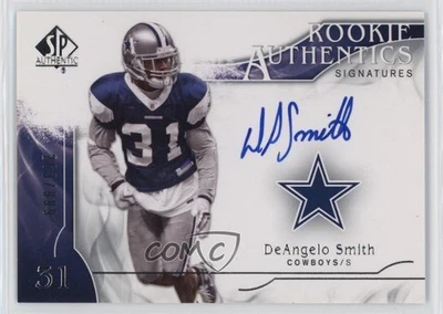 2009 SP Authentic Authentics Signatures /999 DeAngelo Smith #308 Rookie Auto RC - Image 1 of 2