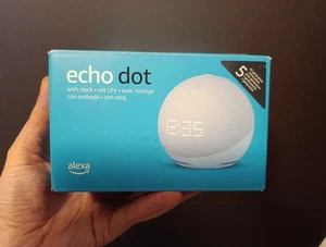 Alexa Echo Dot Con Orologio Azzurro 5 Gen - Spedizione 24H  - Foto 1 di 1