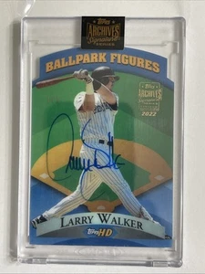 Larry Walker 1/1. 2022 Topps Archives Signatures Diecut #BF-8. Colorado Rockies - Picture 1 of 5