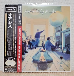 Oasis Definitely Maybe Ivory Color Vinyl 2LP Record Japan Limited Obi Fedex DHL - Picture 1 of 3