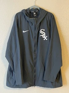 Men’s 3XL NWOT Chicago White Sox Nike Pregame Performance Full-Zip Hoodie Black - Picture 1 of 8