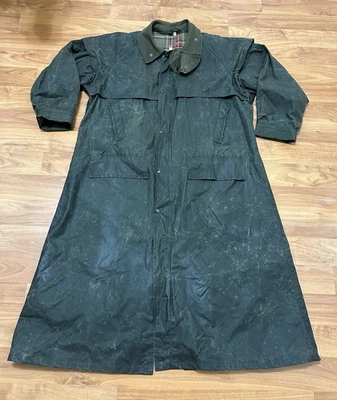 Chaqueta de Cera Hoggs Of Fife Verde Con Capucha De Colección Para Hombre Talla XL Cremallera Izquierda Foto 1 de 4