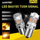 2X Error Free No Hyper Flash Amber Bau15s 7507 Py21w Led Light Turn Signal Bulbs