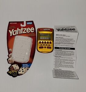Yahtzee Handheld Electronic Game 04511 Travel Hasbro 2004, Gold Edition