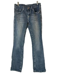 Jeans cowgirl tufo donna 30x33 blu lavaggio medio Honer II stivaletto taglio vita media - Foto 1 di 11