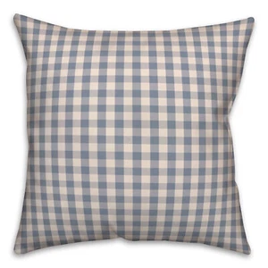 Creative Products Blue Plaid 18 x 18 Spun Poly Pillow - Picture 1 of 3