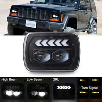 1PCS 105w 7"x6" LED Phare Salut-Lo   DRL Pour Jeep Cherokee XJ H6014 H6054