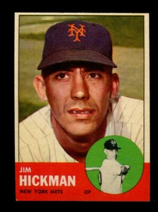 1963 Topps Baseball #107 Jim Hickman Card - EXMT #2937 - Picture 1 of 1