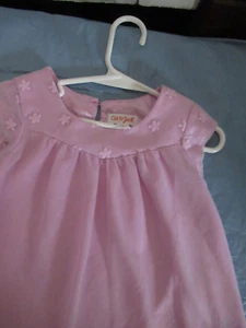 P26 Girls Size 2T Orchid Color Cat and Jack Dress Lace Sleeves and Yoke - Picture 1 of 8