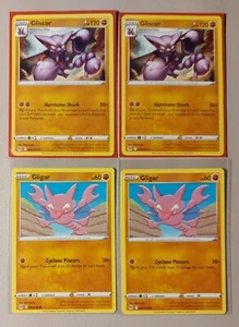 2x Gliscor 096/196 & 3x Gligar 095/196 Pokemon card Lost Origin NM - Picture 1 of 2