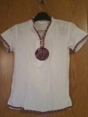 Camisa única de mezcla de seda para niños del país de Myanmar Bhurma Foto 1 de 4