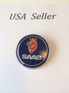 1pc Saab 9-5,9-3 Front Hood Bonnet Emblem Logo Badge 68mm - Foto 1 di 5