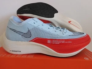 NIKE AIR ZOOMX VAPORFLY NEXT% 2 GLACIER BLUE-BLACK-RED SZ 15 [CU4111-400] - Picture 1 of 5