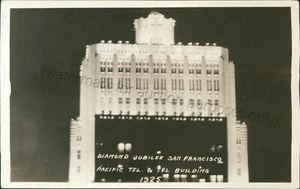 San Francisco, CA: RPPC of Diamond Jubilee, 1925, postal Pacific Tel Building - Imagen 1 de 2