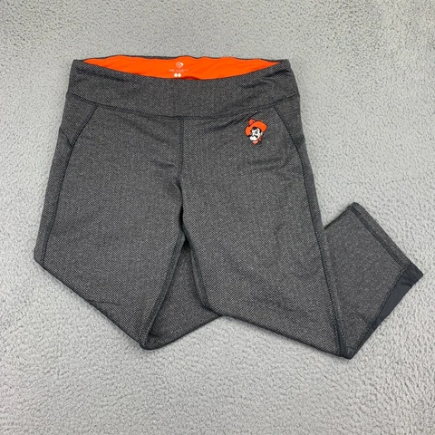 Oklahoma State Cowboys Leggings Womens Extra Large Black Capri NCAA OSU Football Cover