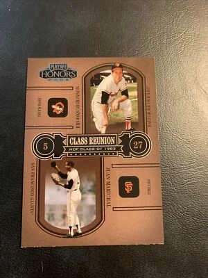 #cr-8 Brooks Robinson Juan Marichal 2004 Playoff Honores Clase Reunión �� Cb32 Foto 1 de 2